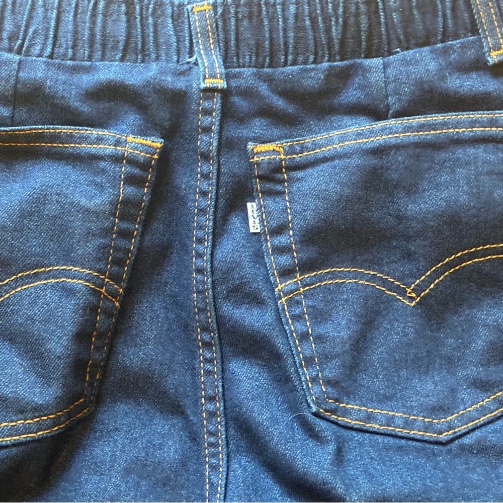 Vintage 90s Levi’s 2500B USA Mom Jeans Elastic Waist Dark Wash 16 - Picture 11 of 13